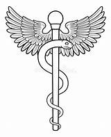 Asclepius Aesculapius Rod Caduceus Asclepio Medico Doctor Mislabelled Curled Snake Staff sketch template