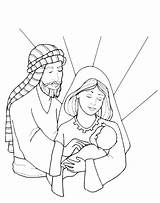 Holy Family Coloring Pages Jesus Drawing Mary Printable Da Colorare Joseph Colouring Christmas Color Drawings Getcolorings Natalizia Arte Getdrawings Print sketch template