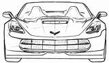 Corvette Pages Coloring Stingray C7 Colouring Printable Car Sheets Corvet Template Corvettes Race Print Carscoloring sketch template
