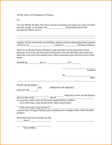day eviction notice form template business