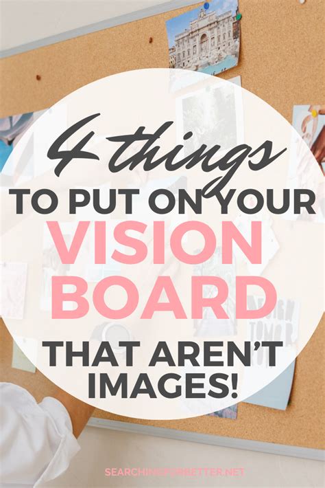 diy ideas  put   vision board  arent pictures