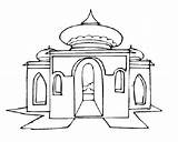 Coloring Pages Temple Masjid Colouring Hindu Kids Color Drawing Synagogue Cute Sikh Getcolorings Getdrawings Choose Board sketch template