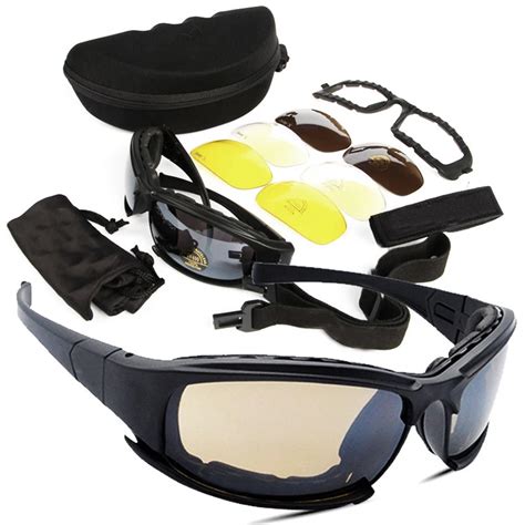 Tactical D A I S Y X7 Glasses Military Goggles Army Sunglasses With 4