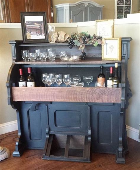 eastlake pump organ repurposed   wine bar
