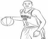 Coloriage Coloring Pages Westbrook Russell Basketball Nba Info sketch template