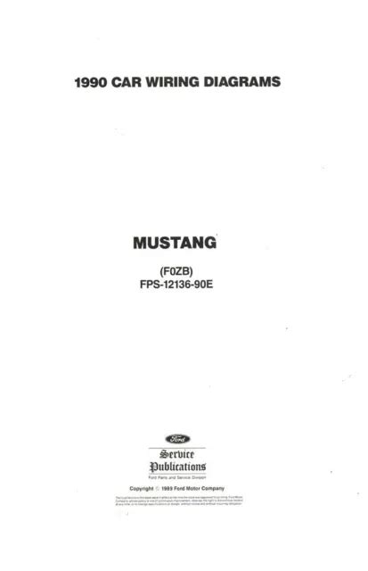ford mustang electrical assembly manual wiring diagrams factory schematics  picclick uk