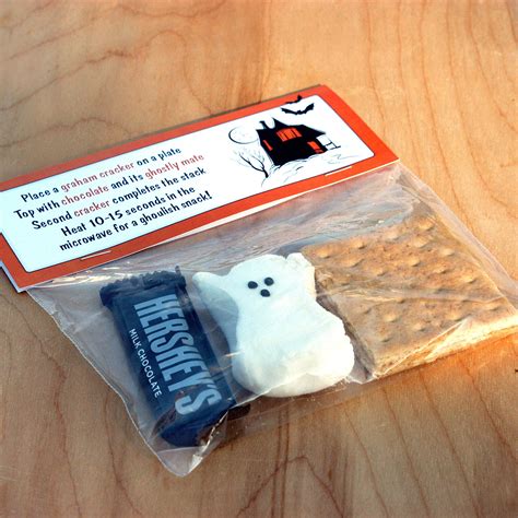 happy halloween smores bag topper printable tag insert etsy
