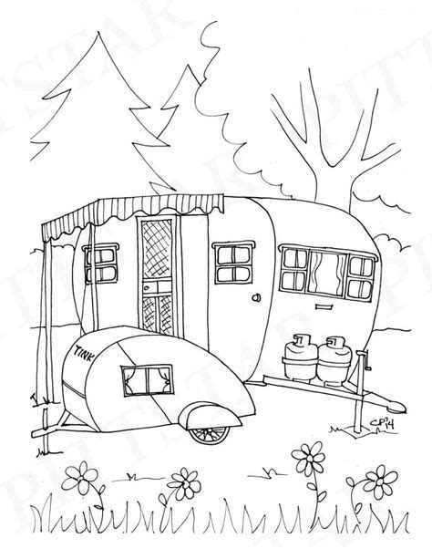 coloring pages   kids  images coloring pages camper art