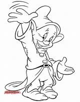 Dopey Dwarf Dwarfs Grumpy Disneyclips Waving Kreativ Kartenideen Buntstifte sketch template