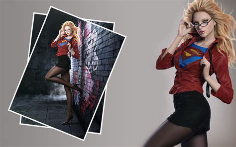 super girl blonde legs sexy shirts clothing pantyhose red blouse heels shoes hd wallpaper
