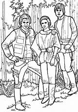 Wars Star Coloring Pages Han Luke Leia Kids Solo Printable Gif Fun Coloriage Color Leila Dans Characters Adult Children Print sketch template