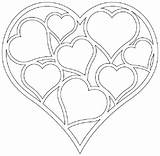 Coloring Double Pages Getdrawings Heart sketch template