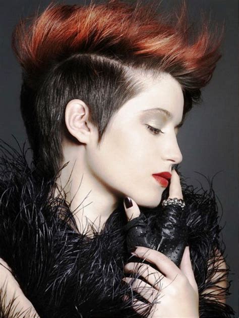 steal  attention  splashing  punk hairstyle  wild colors