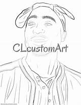 Tupac 2pac Template sketch template