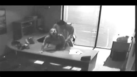Security Camera Films Sex At Office On Desk Xnxx