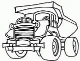 Coloring Dump Truck Pages Popular sketch template
