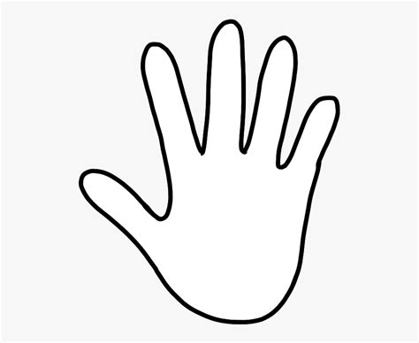 hand outline  hands template clipart hand clipart black background
