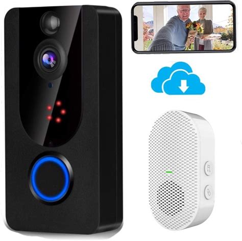 amazoncom wireless doorbell camera p  chime video doorbell camera  pir motion