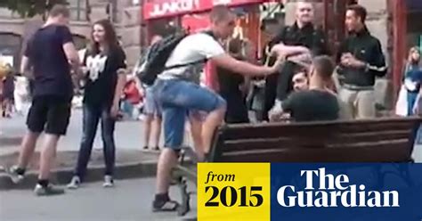 gay couple kicked and pepper sprayed in kiev video world news the