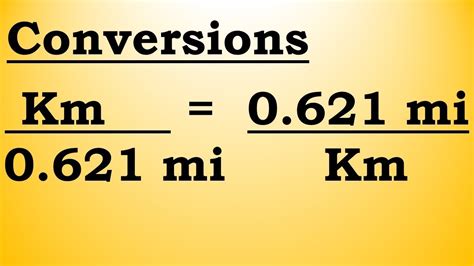 convert  kilometers  miles youtube