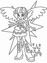 Equestria Coloring Pages Girl Pony Little Print Getdrawings sketch template