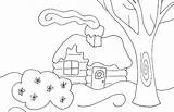 Cabins Wee Marks Stitch Weefolkart sketch template