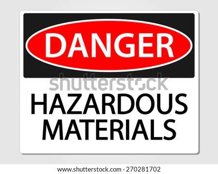 hazardous materials vector sign stock vector royalty