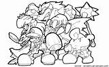Coloring Smash Bros Super Pages Mario Characters Popular sketch template
