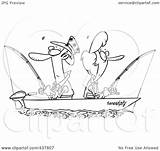 Fishing Boat Couple Together Clip Outline Toonaday Illustration Royalty Rf Clipart 2021 sketch template
