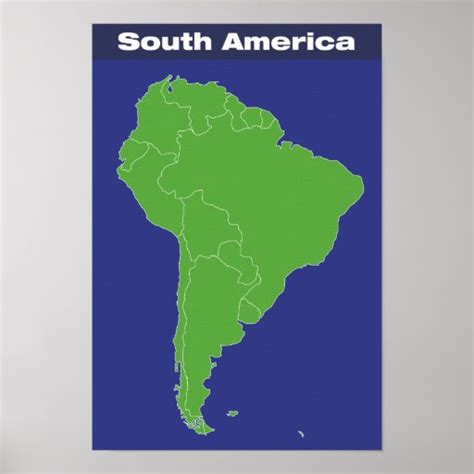 color map  south america posters zazzle