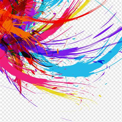multicolored abstract painting graphic design logo colorful