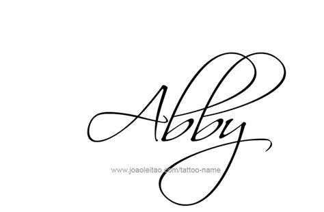 Abby Name Tattoo Designs