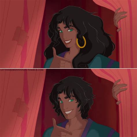 Esméralda Gender Bent Disney Characters Popsugar Love