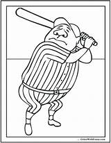 Coloring Pages Mlb Mascot Baseball Logo Getcolorings Printable Getdrawings Colorings sketch template