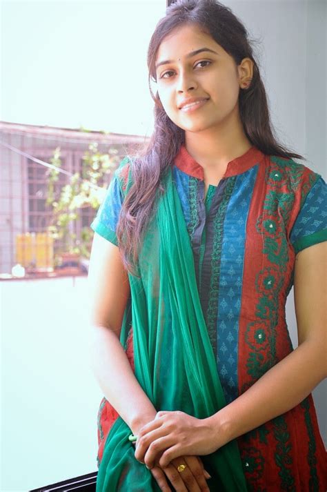 Actress Sri Divya Cute Pics In Chudidar Cap