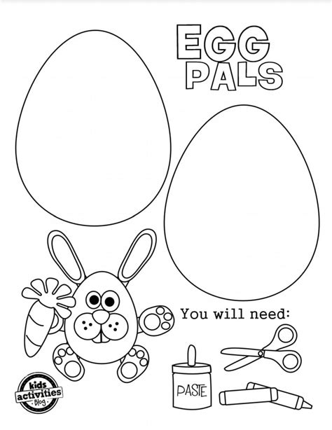 cutest printable easter egg coloring pages easter egg template kids