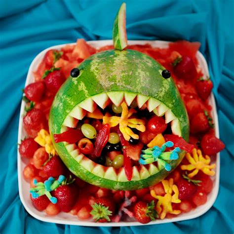 watermelon shark fruit salad recipes popsugar food photo 12