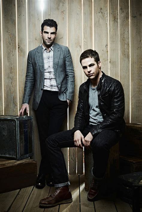 zachary quinto and chris pine yum dapper and dashing