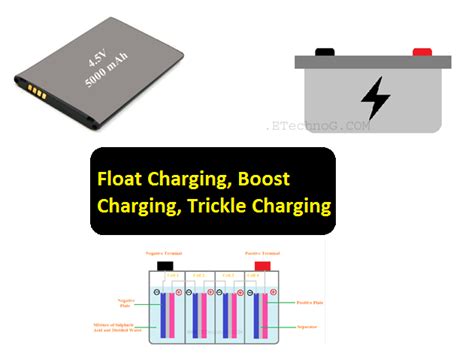 float trickle boost charging difference  examples etechnog