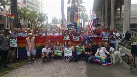 lgbt community celebrates marriage equality in fort lauderdale sun