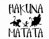 Matata Hakuna sketch template