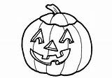Pumpkin Coloring Pages Fall Carved Color Harvest Preschoolers Season Print Thanksgiving sketch template