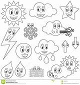 Weather Coloring Fog Pages Sheets Preschool Clipart Characters Hot Cartoon Forecast Template Print Water Sun Cute Funny Popular Star Preschoolers sketch template