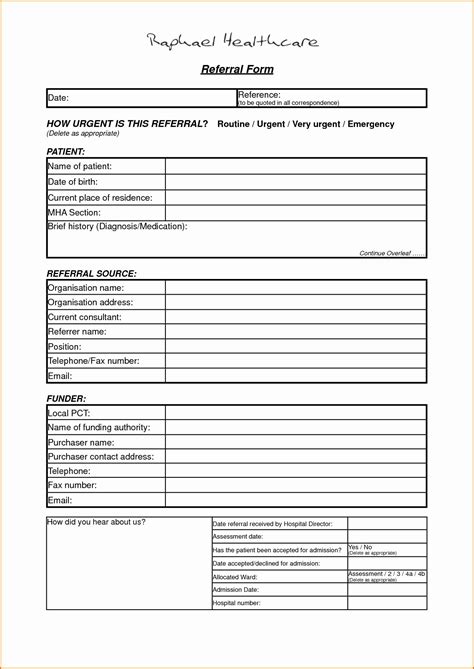 referral form template word lovely referral form template printable