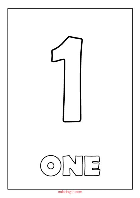awesome coloring page number  printable numbers coloring pages