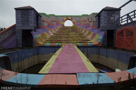 abandoned     demolished splatalot game show set  ontario canada oc