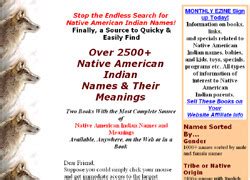 native american indian names  meanings  selling