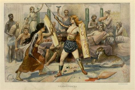 volunteer female gladiators  ancient rome arkeonews