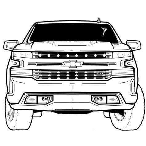 ideas  coloring chevy coloring pages printable
