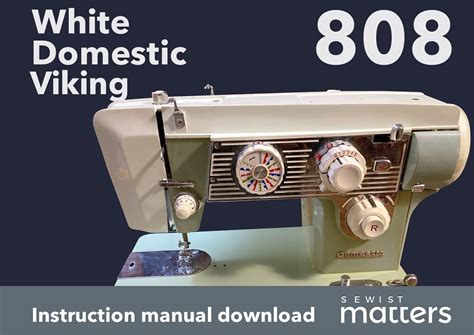white  domestic  viking  zig zag sewing machine instruction manual